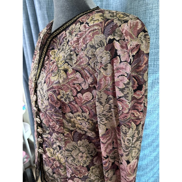 Vintage John Roberts Floral Jacket/Blazer Size M/L - Picture 4 of 6